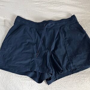 lululemon athletica navy dance studio shorts
